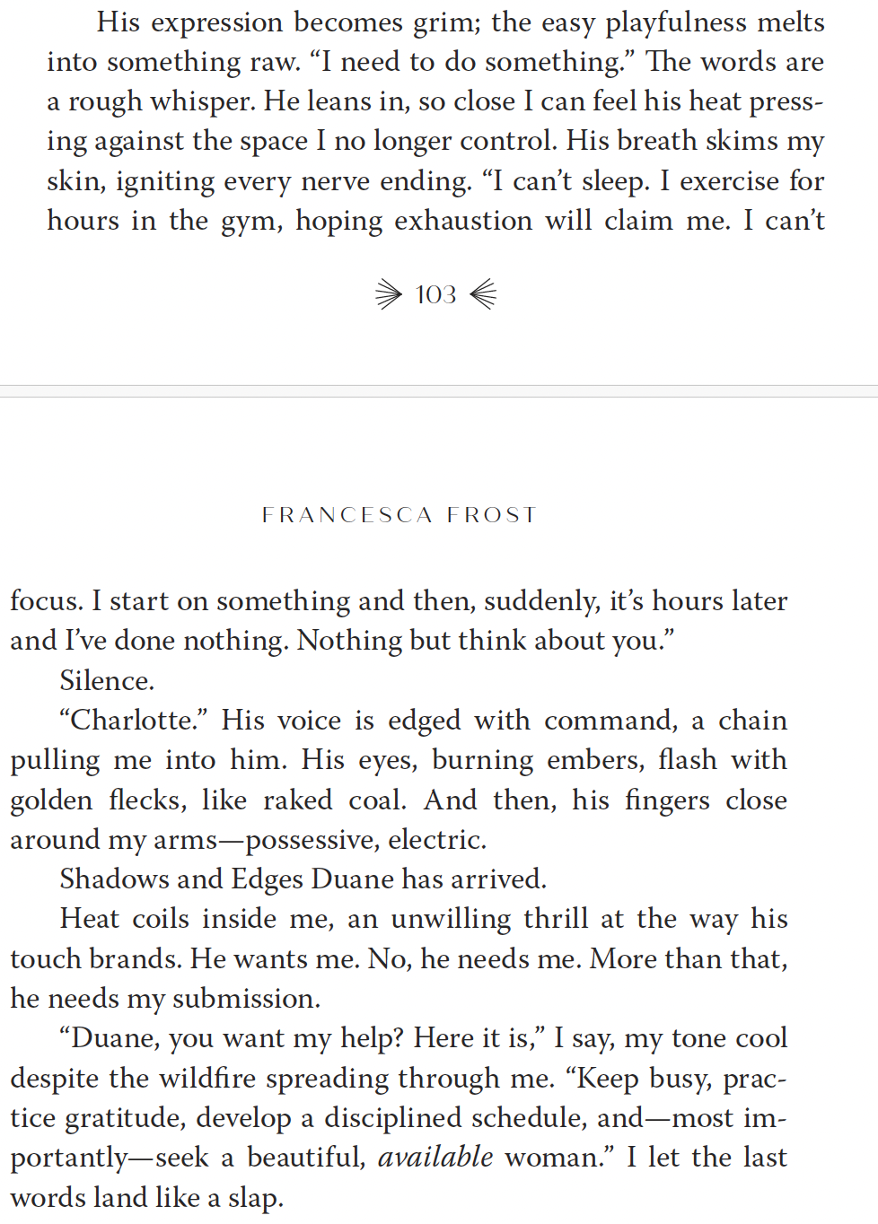 I Can't Sleep excerpt